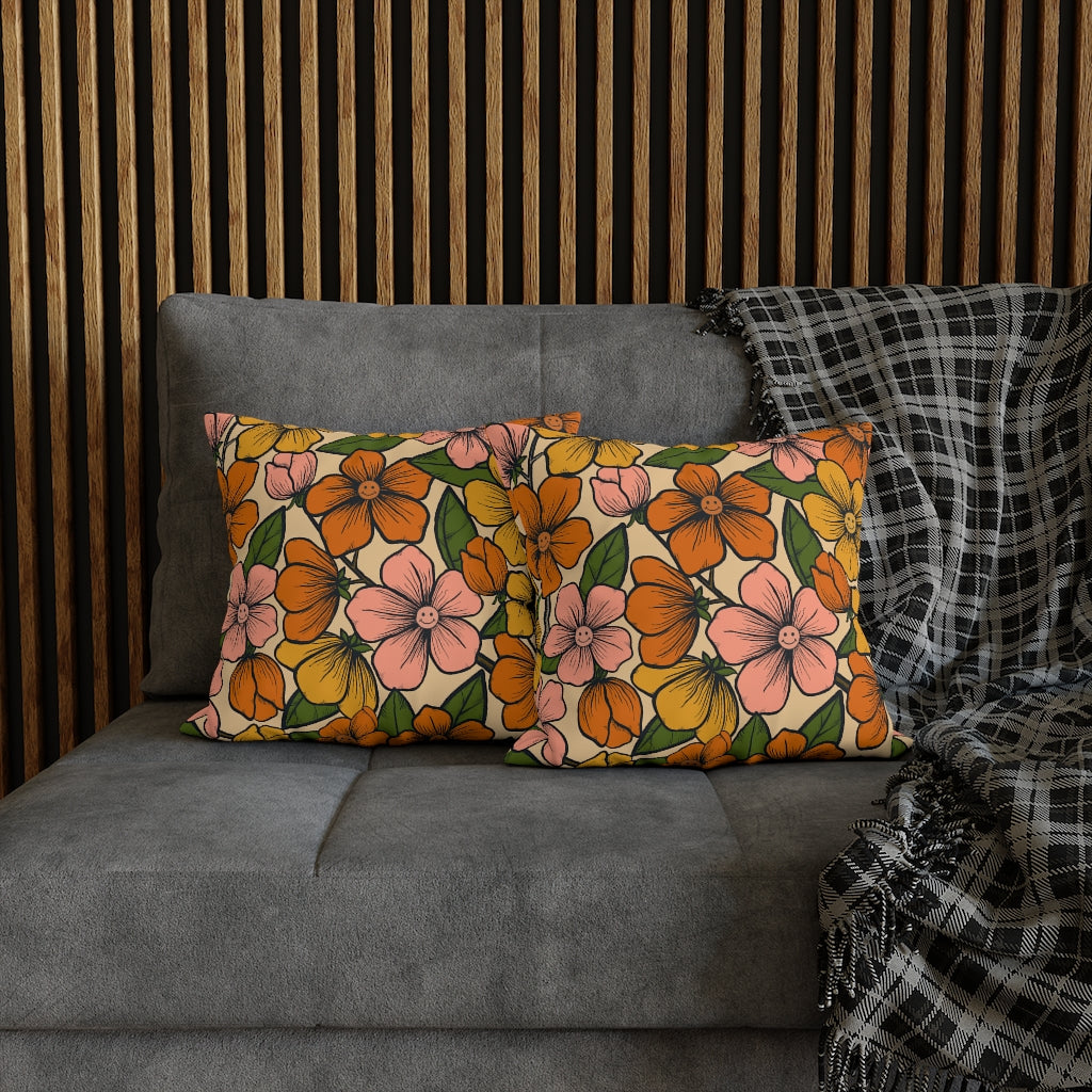 Relax Like a Flower Pillow Case - Throw Pillow Cover - Grandmillennial Style