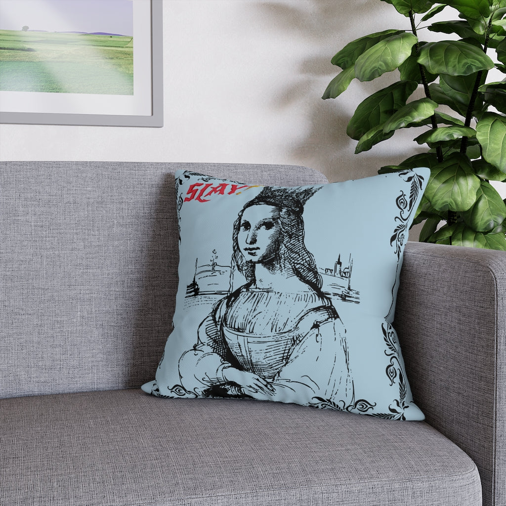 Slay Pillow Case - Throw Pillow Cover - Grandmillennial Style