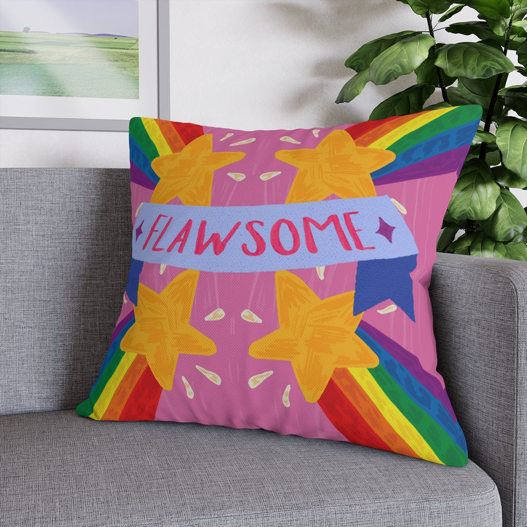 Flawsome Pillow Case - Throw Pillow Cover - Grandmillennial Style