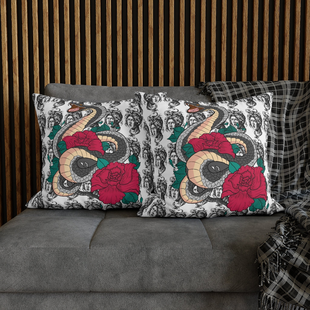 Tattoo Mozart Pillow Case - Throw Pillow Cover - Grandmillennial Style