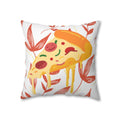 Slice of Pizza Pillow Case - Throw Pillow Cover - Grandmillennial Style