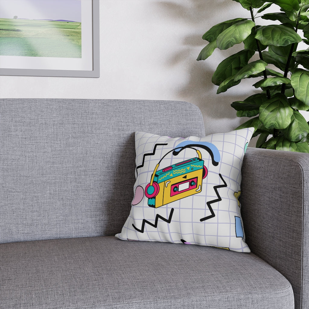 90s Hits Pillow Case - Throw Pillow Cover - Grandmillennial Style