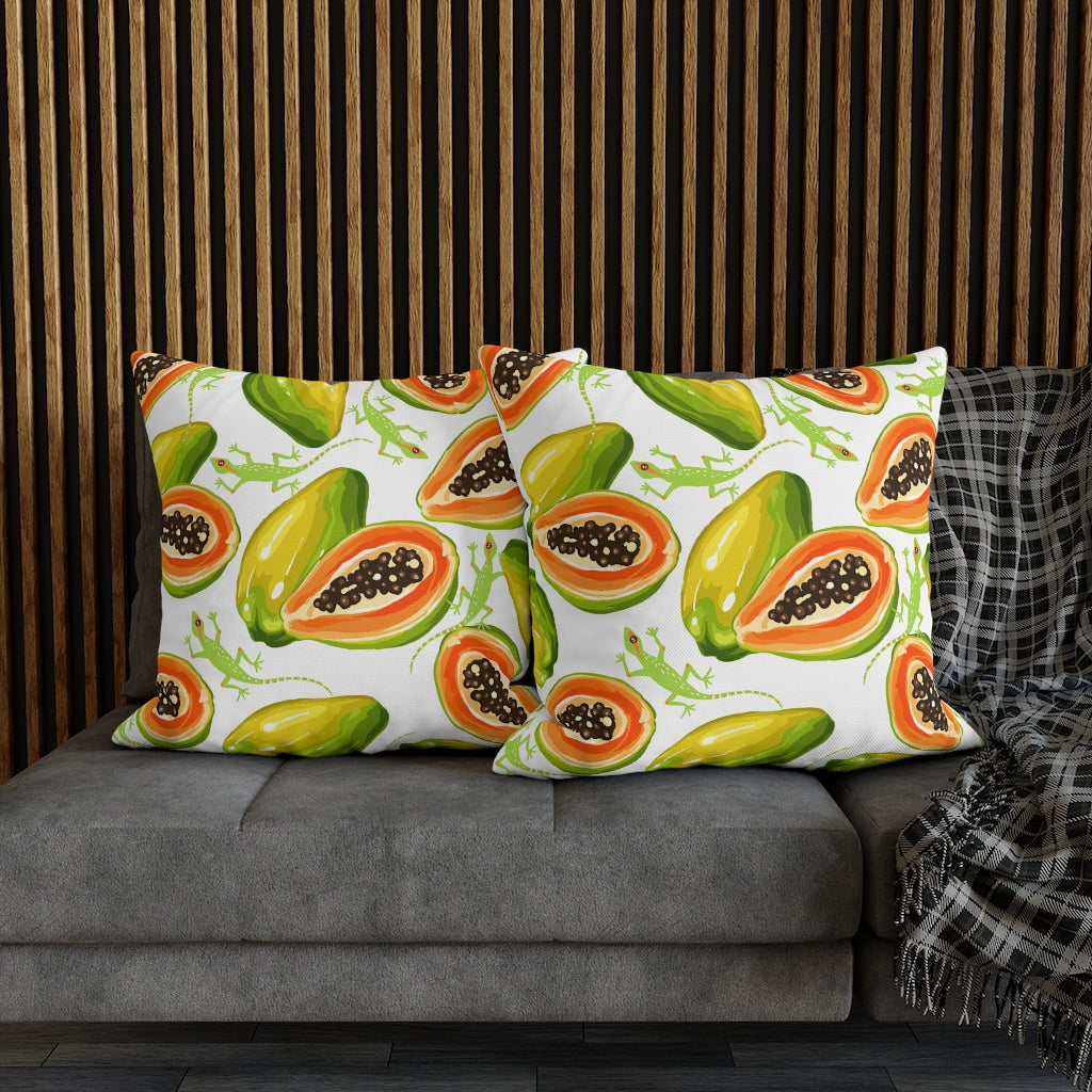 Sweet Lizard Pillow Case - Throw Pillow Cover - Grandmillennial Style