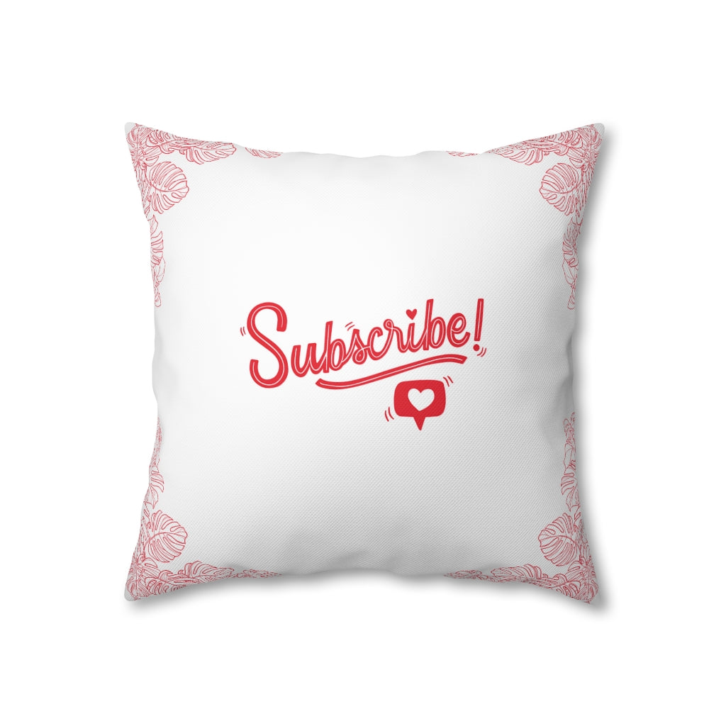 Subscribe Pillow Case - Throw Pillow Cover - Grandmillennial Style