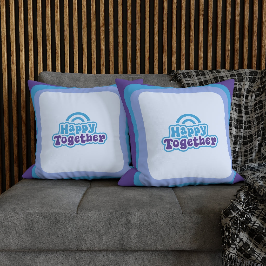 Happy Together Pillow Case - Throw Pillow Cover - Grandmillennial Style