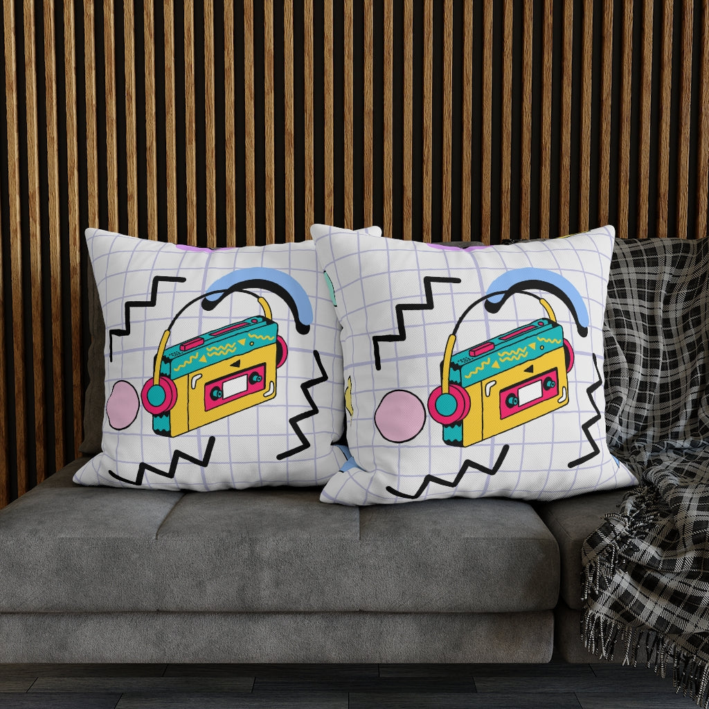 90s Hits Pillow Case - Throw Pillow Cover - Grandmillennial Style