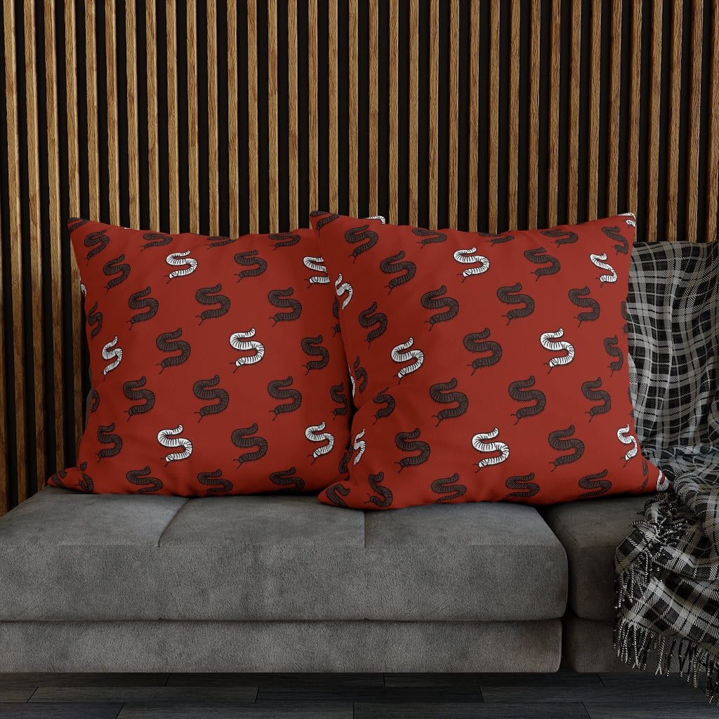 S is for Caterpillar Pillow Case - Throw Pillow Cover - Grandmillennial Style