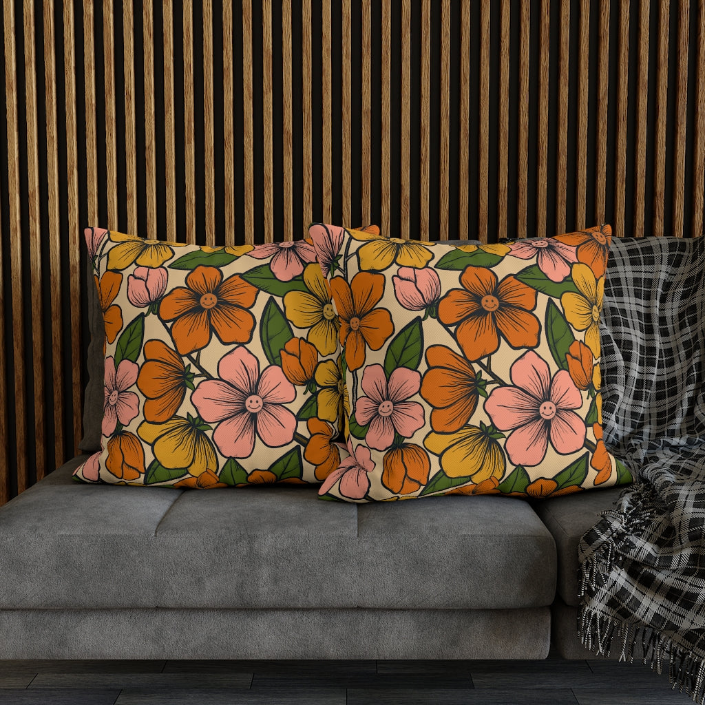 Relax Like a Flower Pillow Case - Throw Pillow Cover - Grandmillennial Style