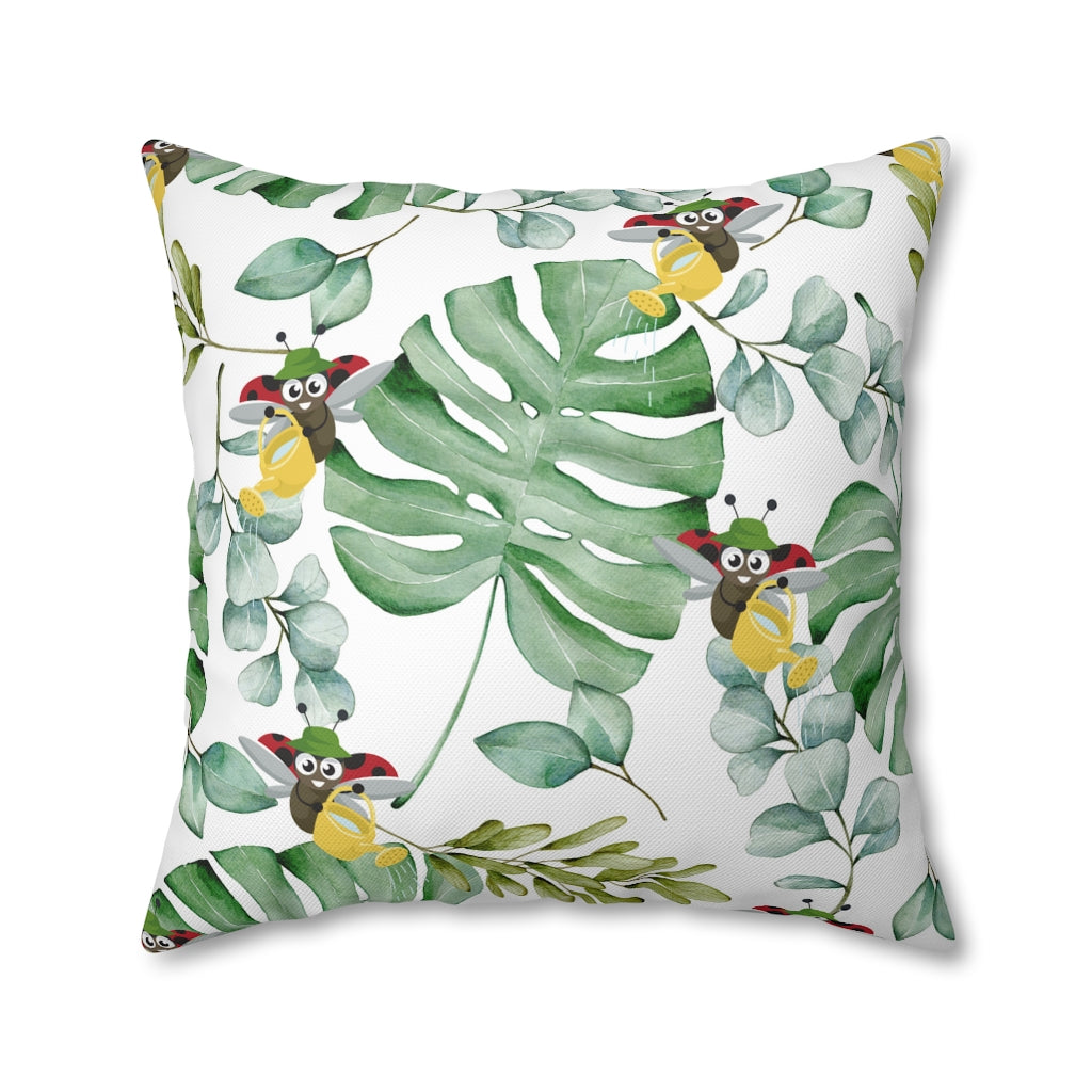 Watering Can Pillow Case - Throw Pillow Cover - Grandmillennial Style