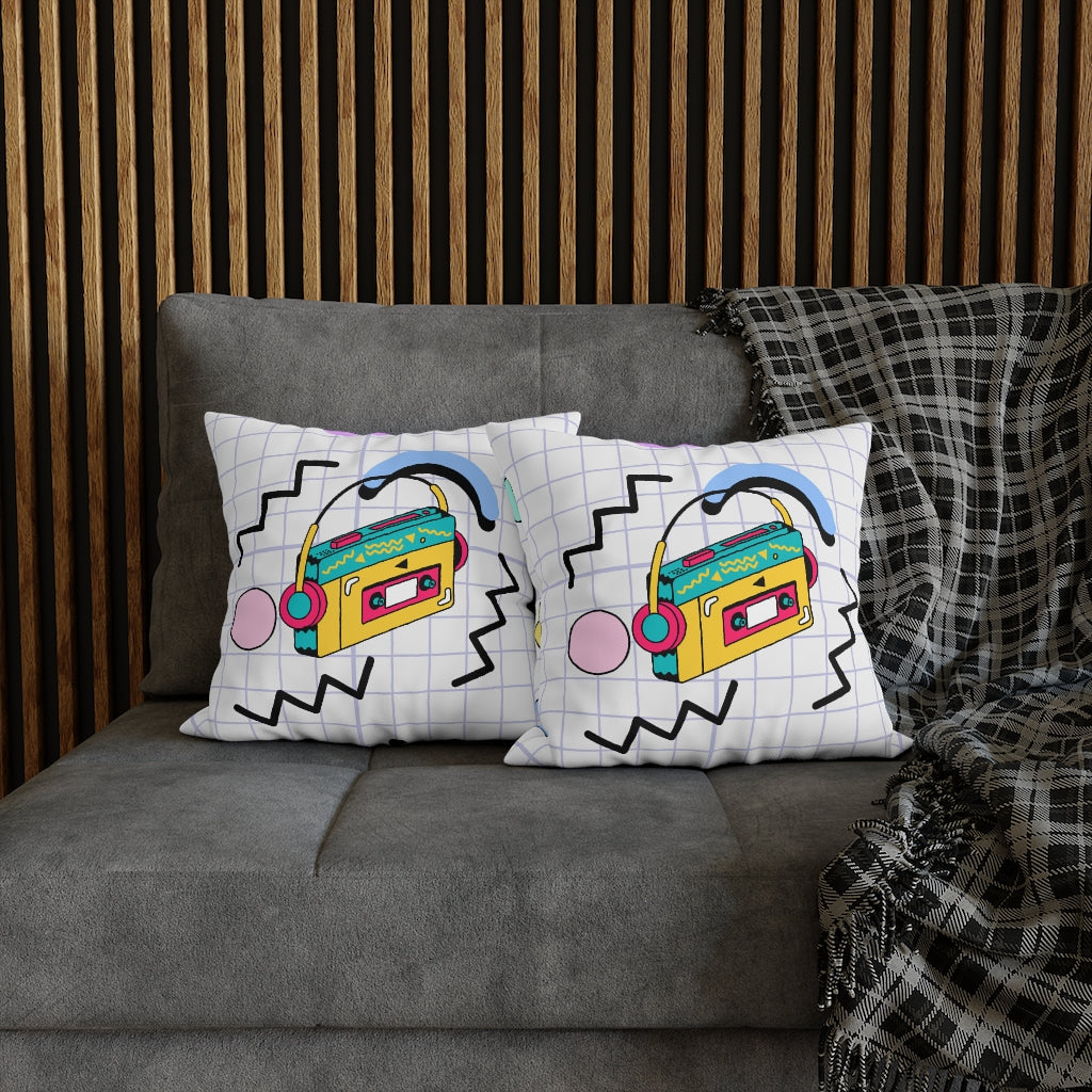 90s Hits Pillow Case - Throw Pillow Cover - Grandmillennial Style