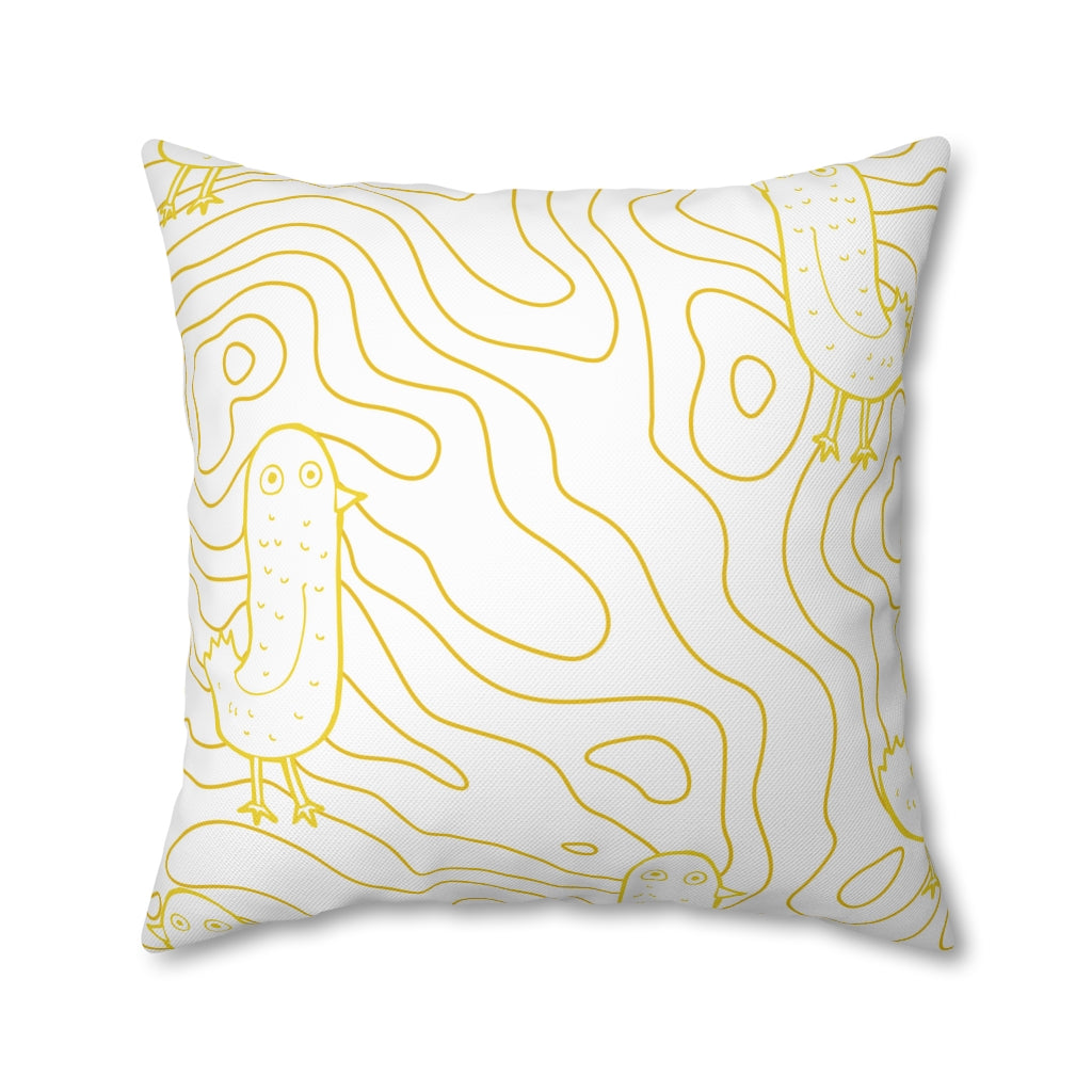 Cracked Egg Pillow Case - Throw Pillow Cover - Grandmillennial Style