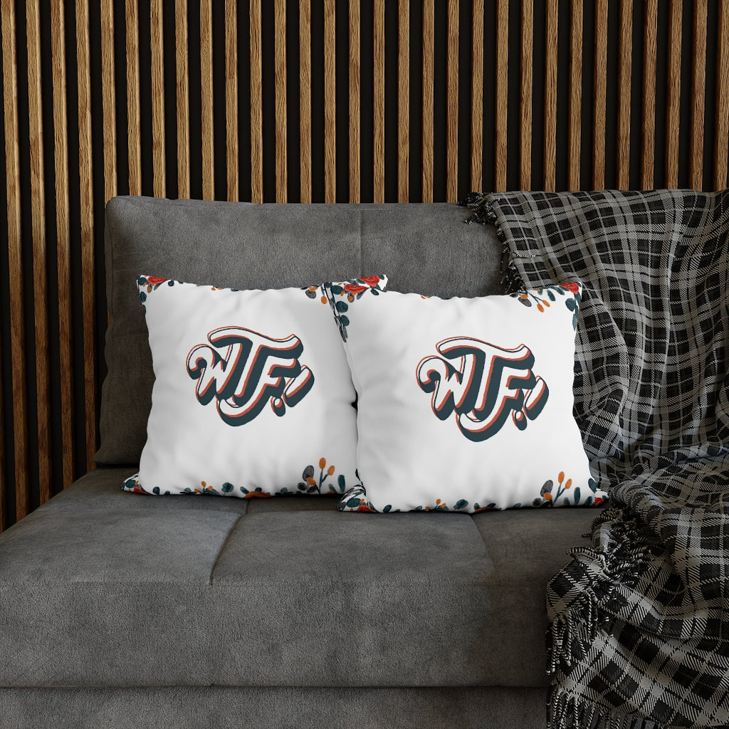 WTF Pillow Case - Throw Pillow Cover - Grandmillennial Style