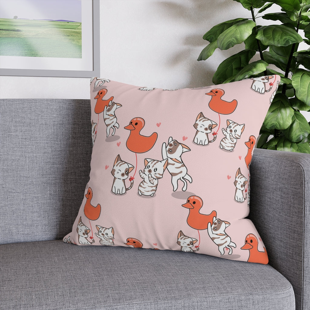 Rubber Duck Pillow Case - Throw Pillow Cover - Grandmillennial Style