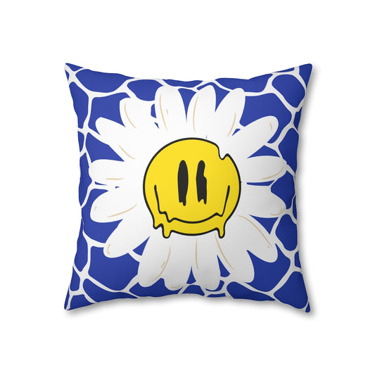 Happy Daisy Pillow Case - Throw Pillow Cover - Grandmillennial Style