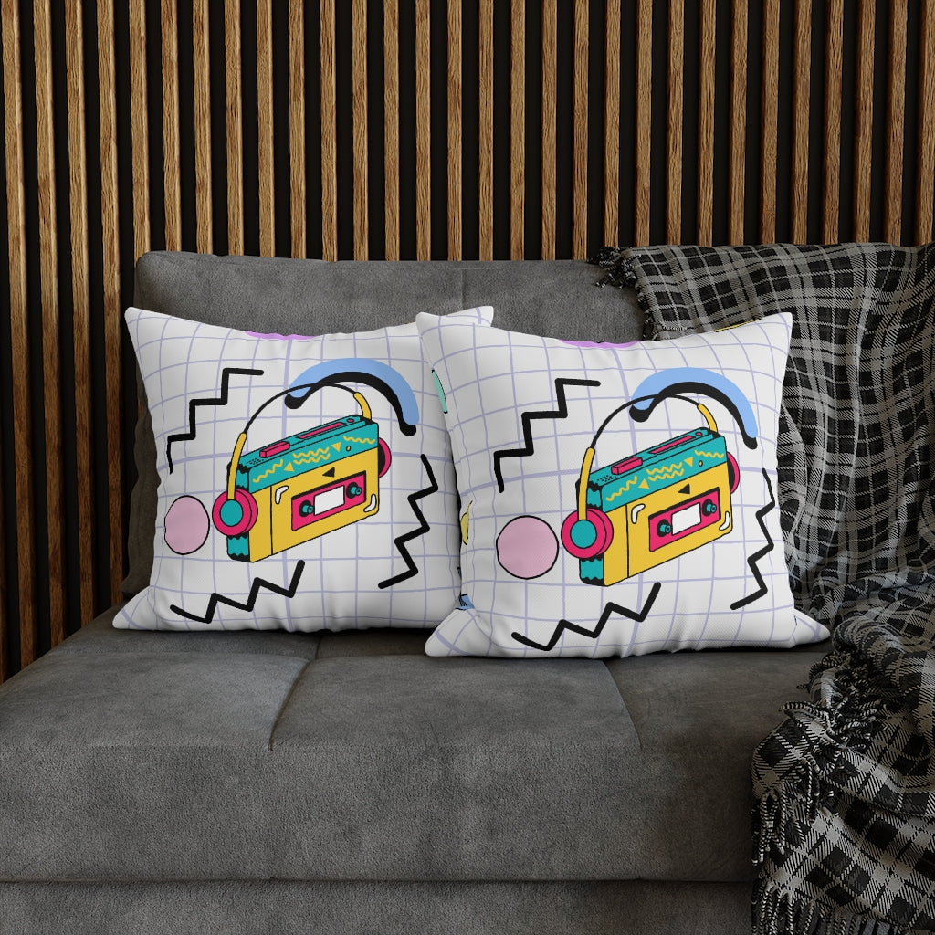 90s Hits Pillow Case - Throw Pillow Cover - Grandmillennial Style