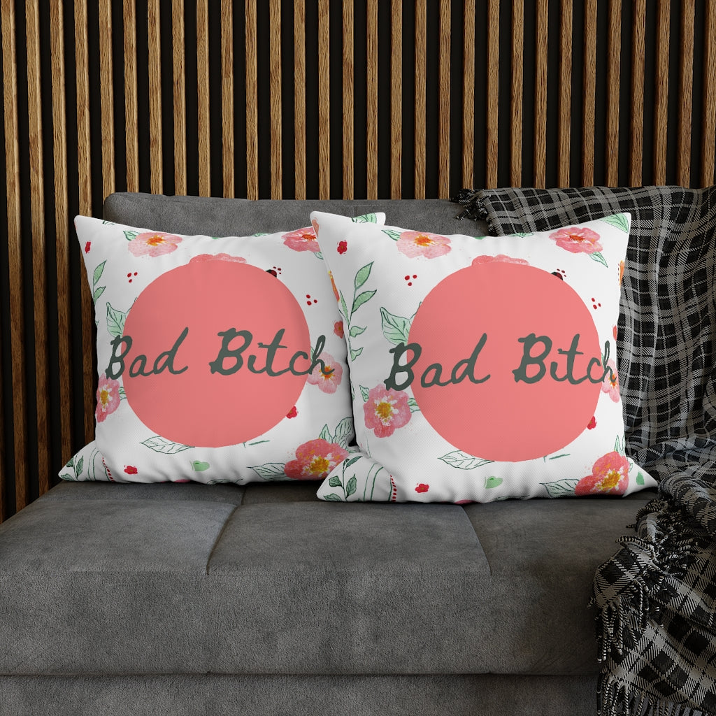 Bad B*tch Pillow Case - Throw Pillow Cover - Grandmillennial Style