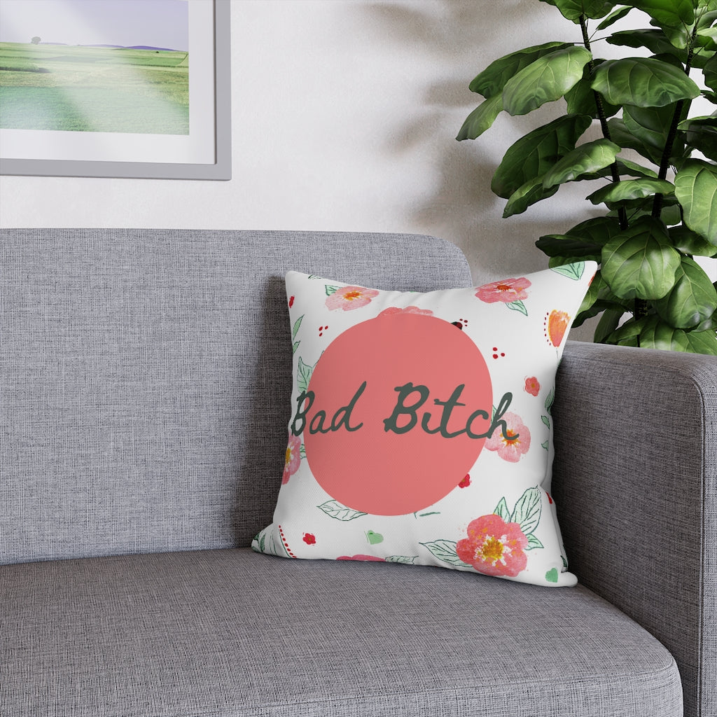 Bad B*tch Pillow Case - Throw Pillow Cover - Grandmillennial Style