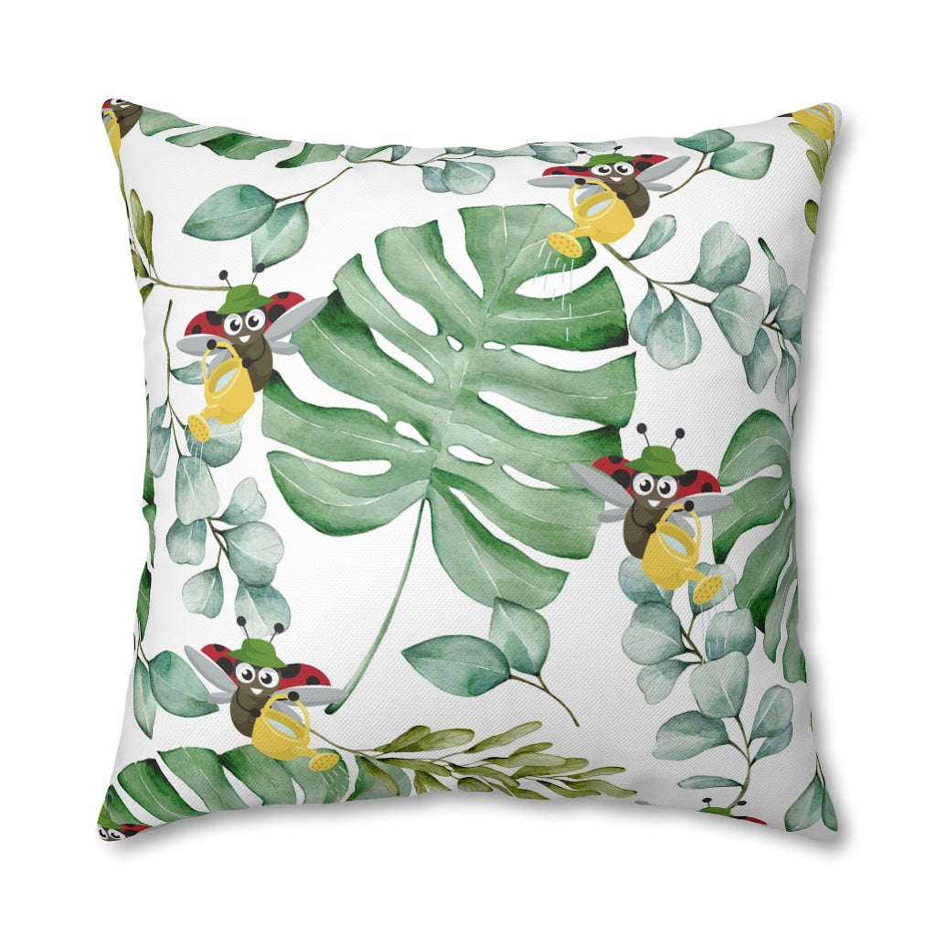 Watering Can Pillow Case - Throw Pillow Cover - Grandmillennial Style