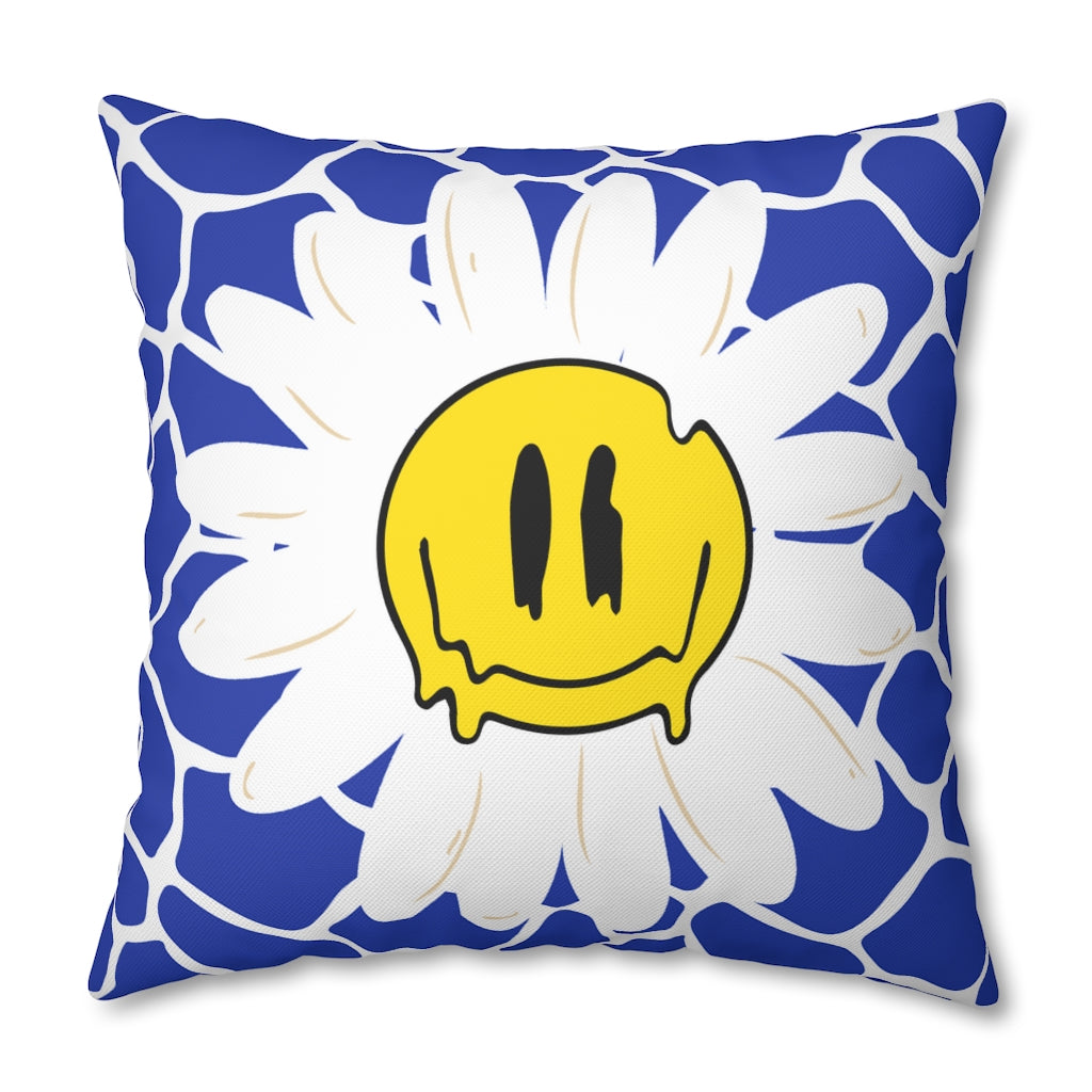 Happy Daisy Pillow Case - Throw Pillow Cover - Grandmillennial Style