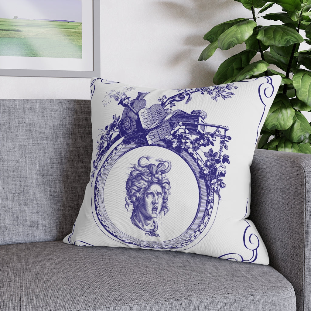 Delft Blue Pillow Case - Throw Pillow Cover - Grandmillennial Style