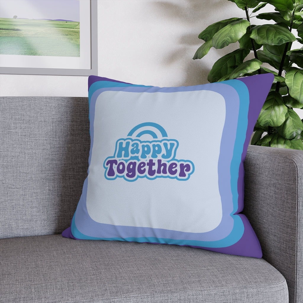 Happy Together Pillow Case - Throw Pillow Cover - Grandmillennial Style