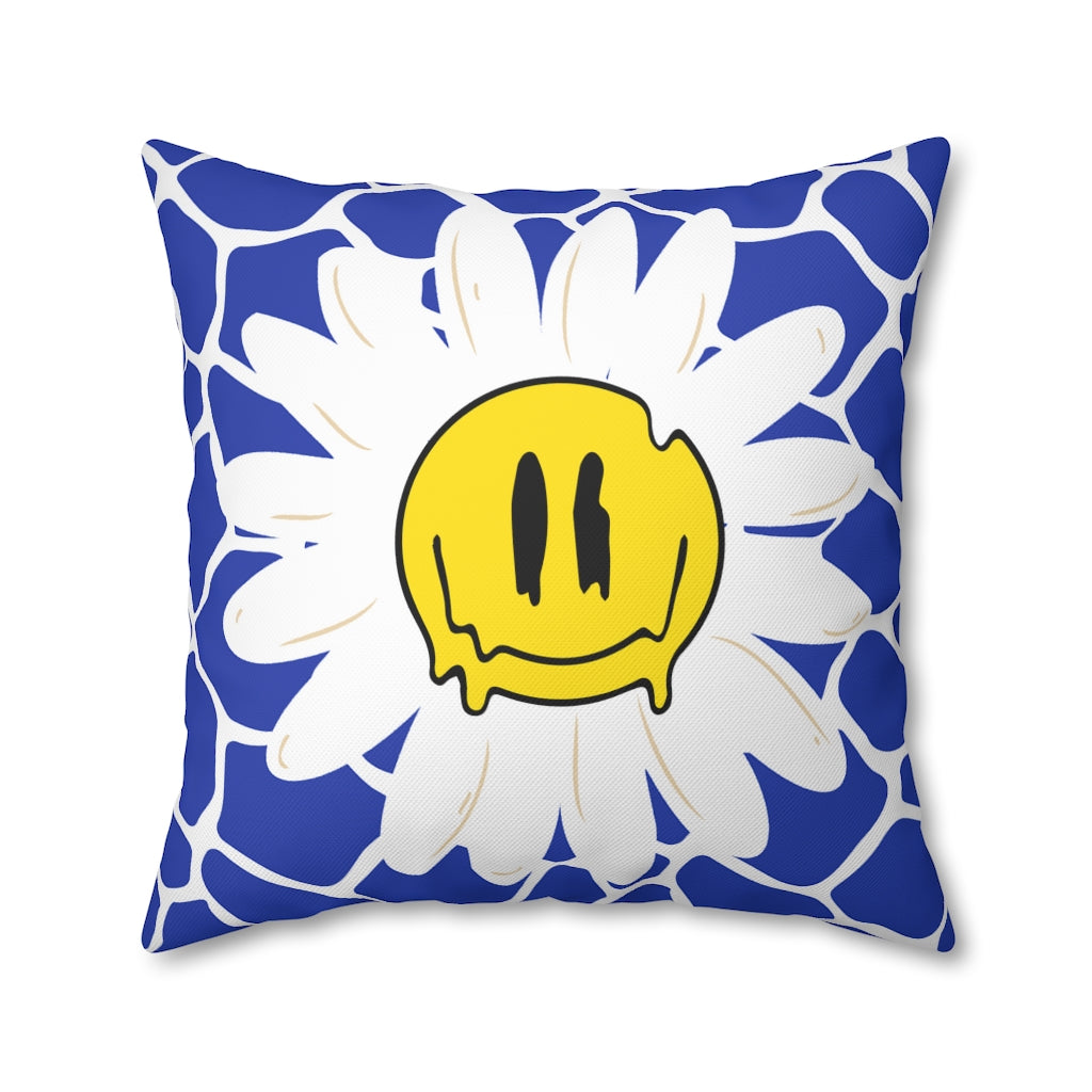 Happy Daisy Pillow Case - Throw Pillow Cover - Grandmillennial Style