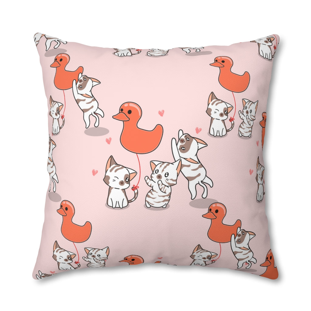 Rubber Duck Pillow Case - Throw Pillow Cover - Grandmillennial Style