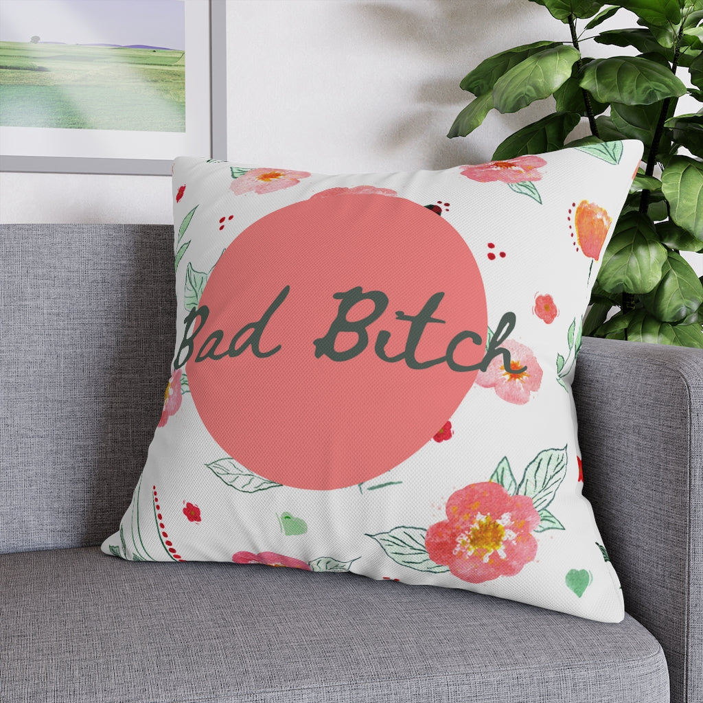 Bad B*tch Pillow Case - Throw Pillow Cover - Grandmillennial Style