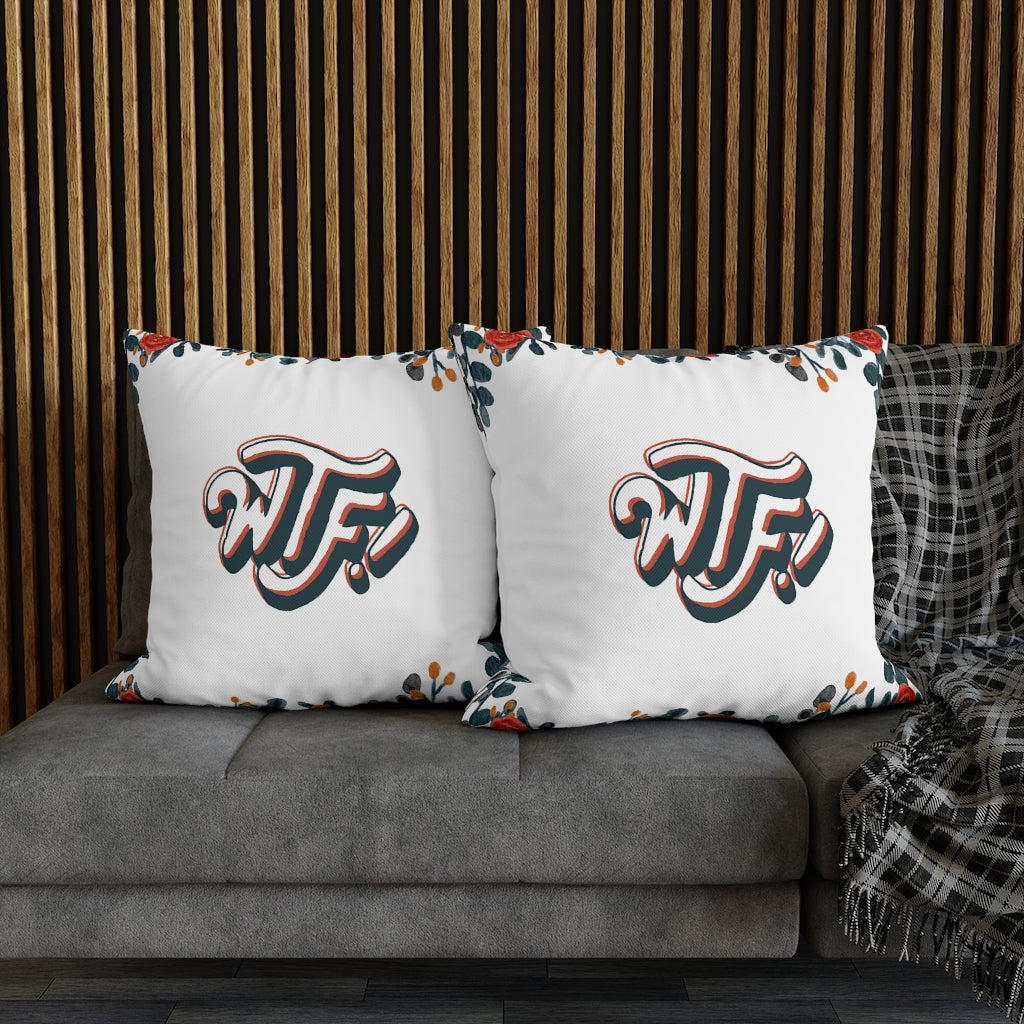 WTF Pillow Case - Throw Pillow Cover - Grandmillennial Style