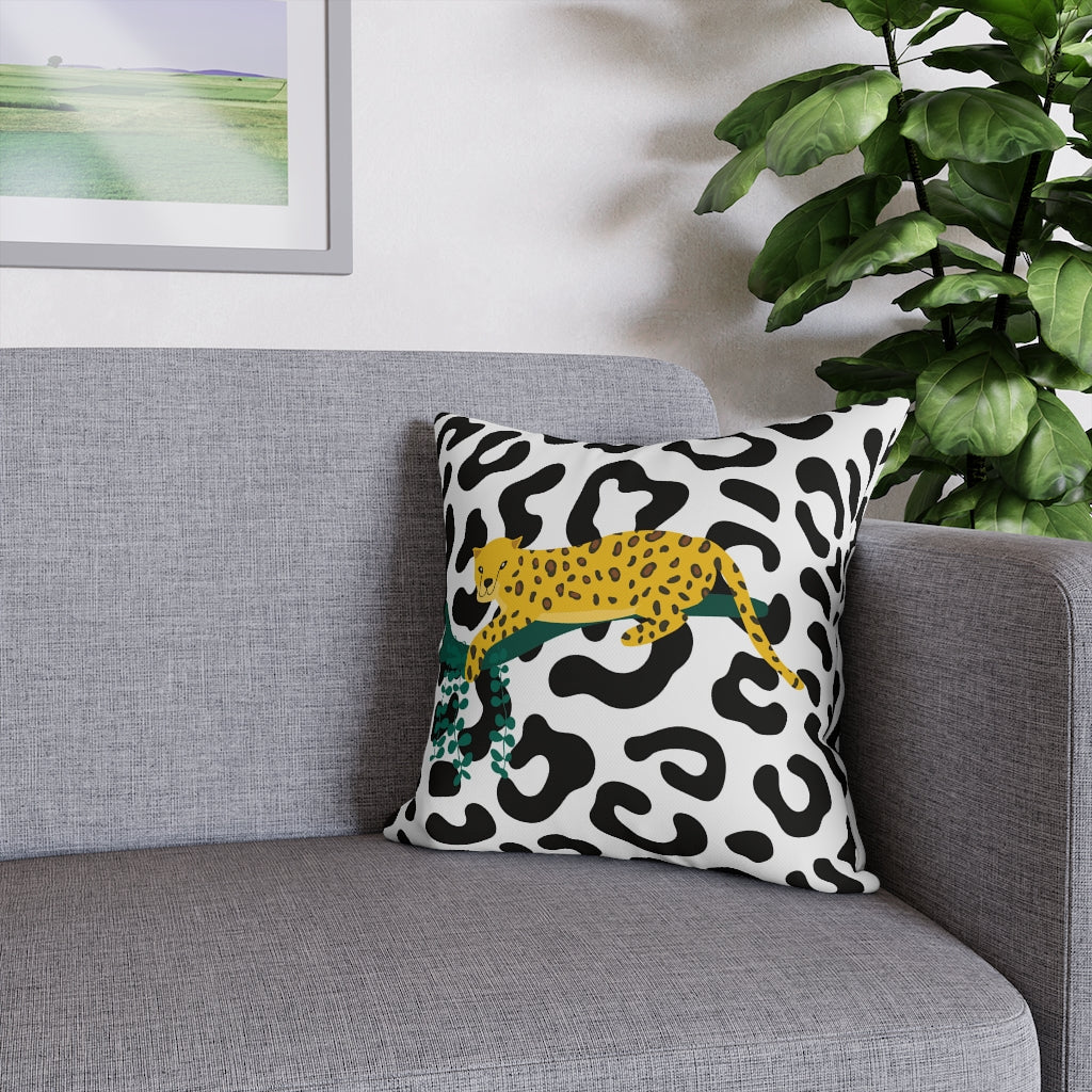 Lazy Leopard Pillow Case - Throw Pillow Cover - Grandmillennial Style