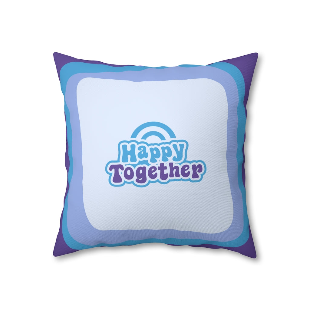 Happy Together Pillow Case - Throw Pillow Cover - Grandmillennial Style