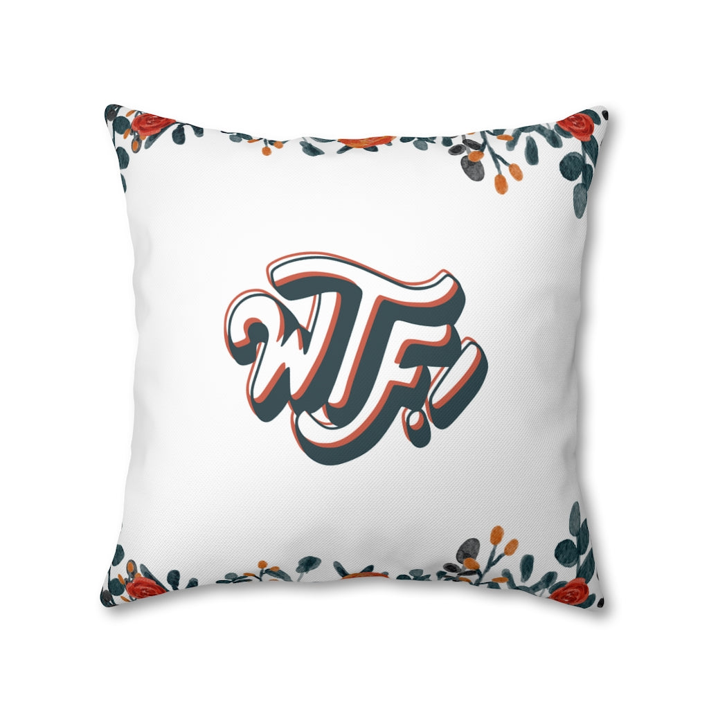 WTF Pillow Case - Throw Pillow Cover - Grandmillennial Style