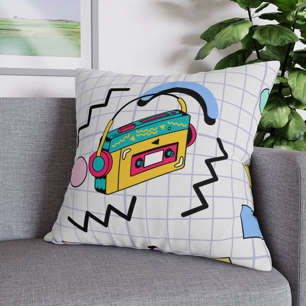 90s Hits Pillow Case - Throw Pillow Cover - Grandmillennial Style