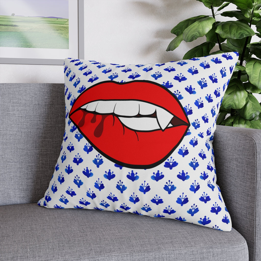 Grandmillennial Vampire Pillow Case - Throw Pillow Cover - Grandmillennial Style