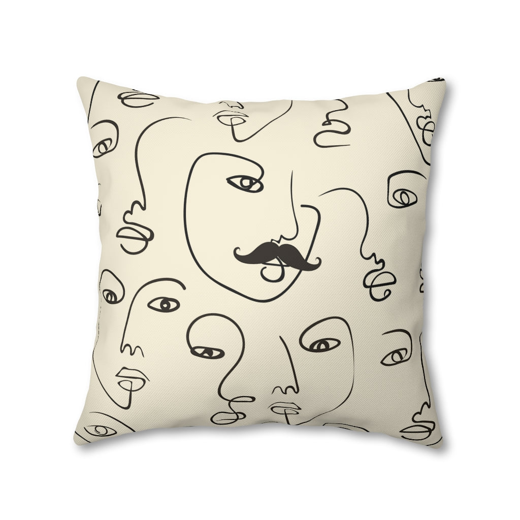 Picasso Boy Pillow Case - Throw Pillow Cover - Grandmillennial Style