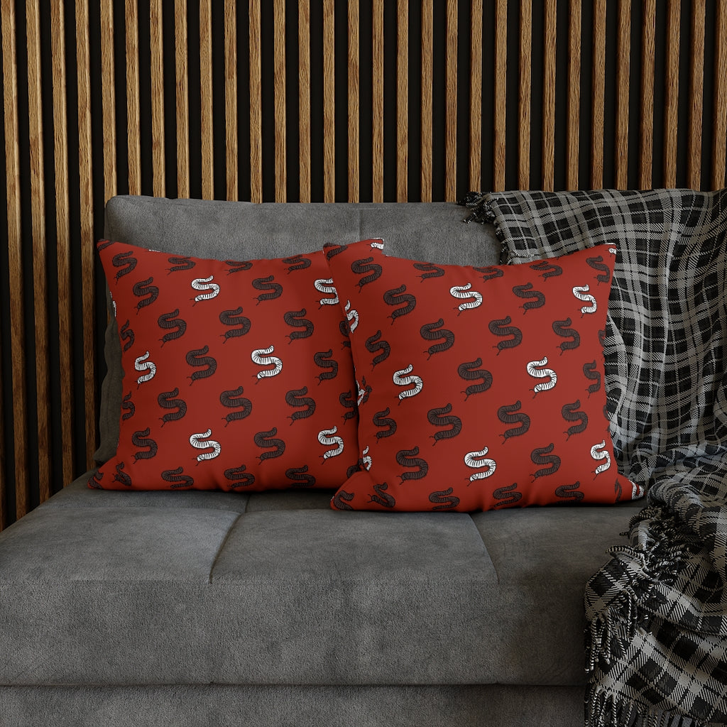 S is for Caterpillar Pillow Case - Throw Pillow Cover - Grandmillennial Style