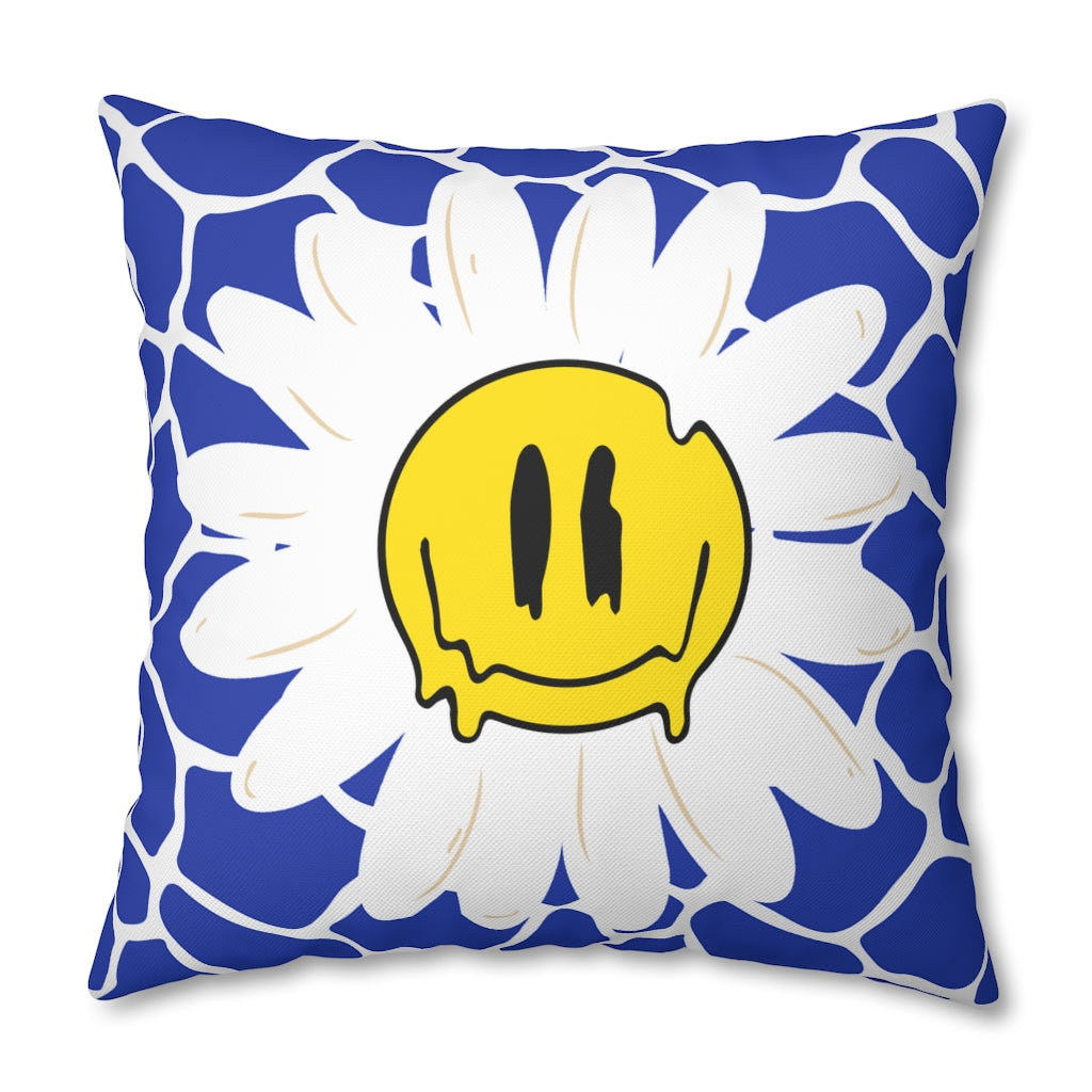 Happy Daisy Pillow Case - Throw Pillow Cover - Grandmillennial Style