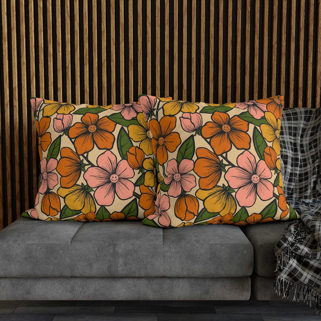 Relax Like a Flower Pillow Case - Throw Pillow Cover - Grandmillennial Style