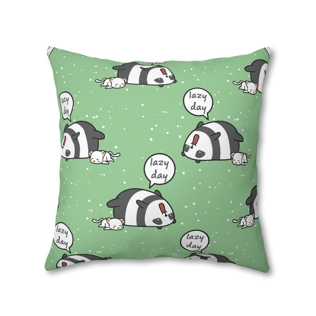 Lazy Day Pillow Case - Throw Pillow Cover - Grandmillennial Style