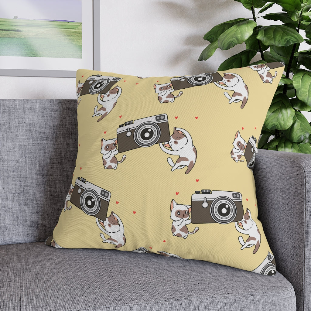 Say Cheese Pillow Case - Throw Pillow Cover - Grandmillennial Style