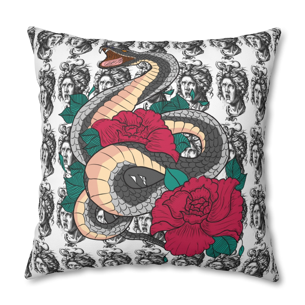 Tattoo Mozart Pillow Case - Throw Pillow Cover - Grandmillennial Style