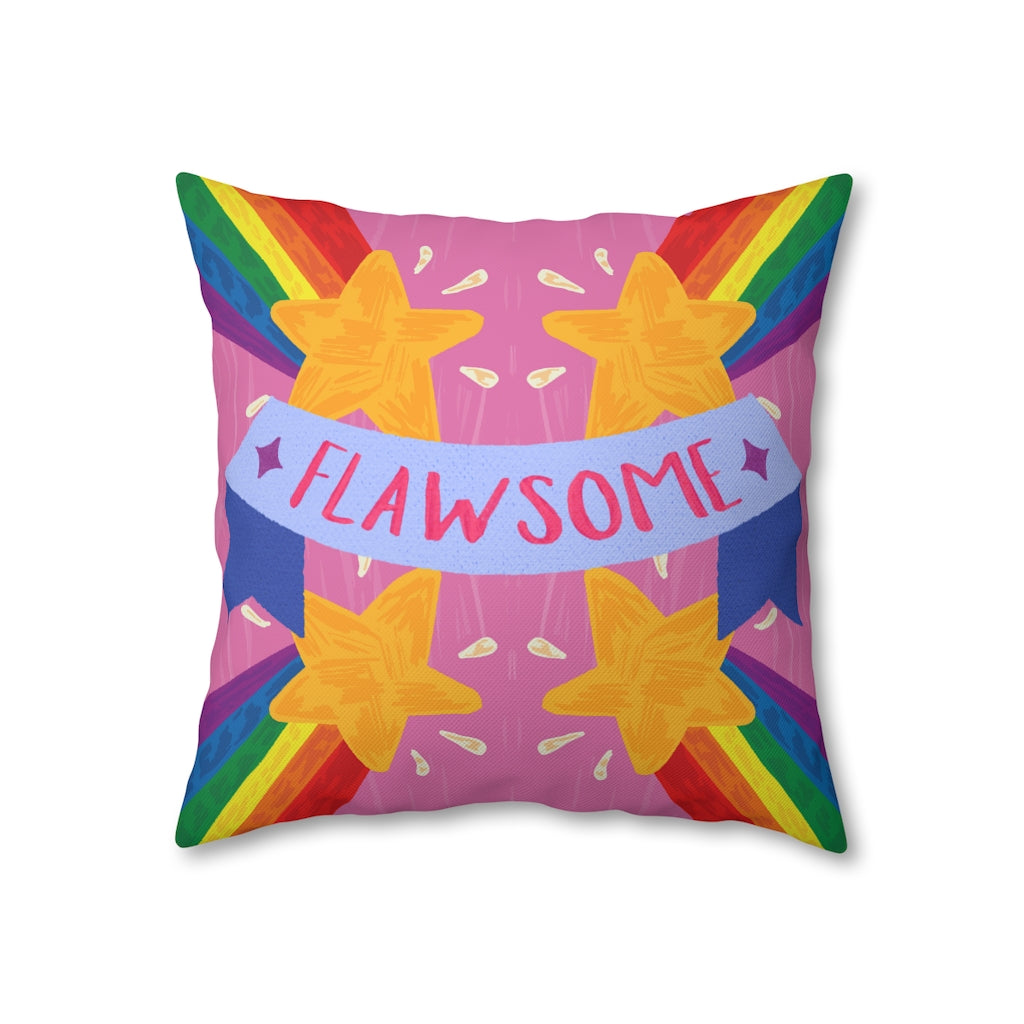 Flawsome Pillow Case - Throw Pillow Cover - Grandmillennial Style