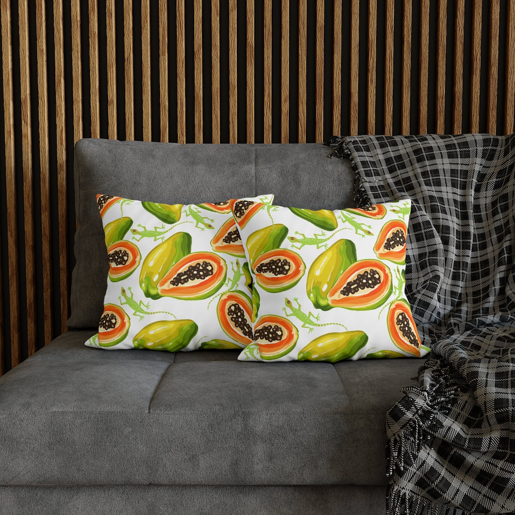 Sweet Lizard Pillow Case - Throw Pillow Cover - Grandmillennial Style