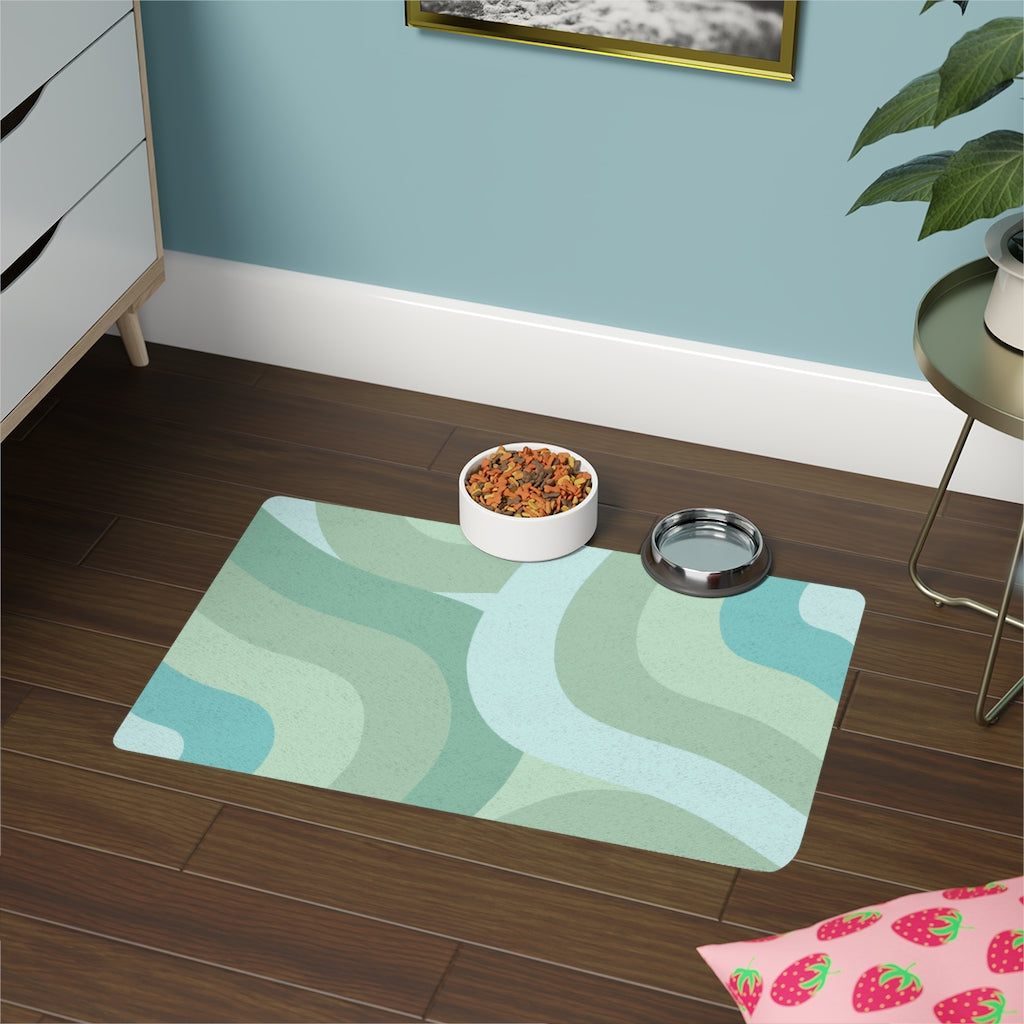 Pastel Fields Pet Food Mat