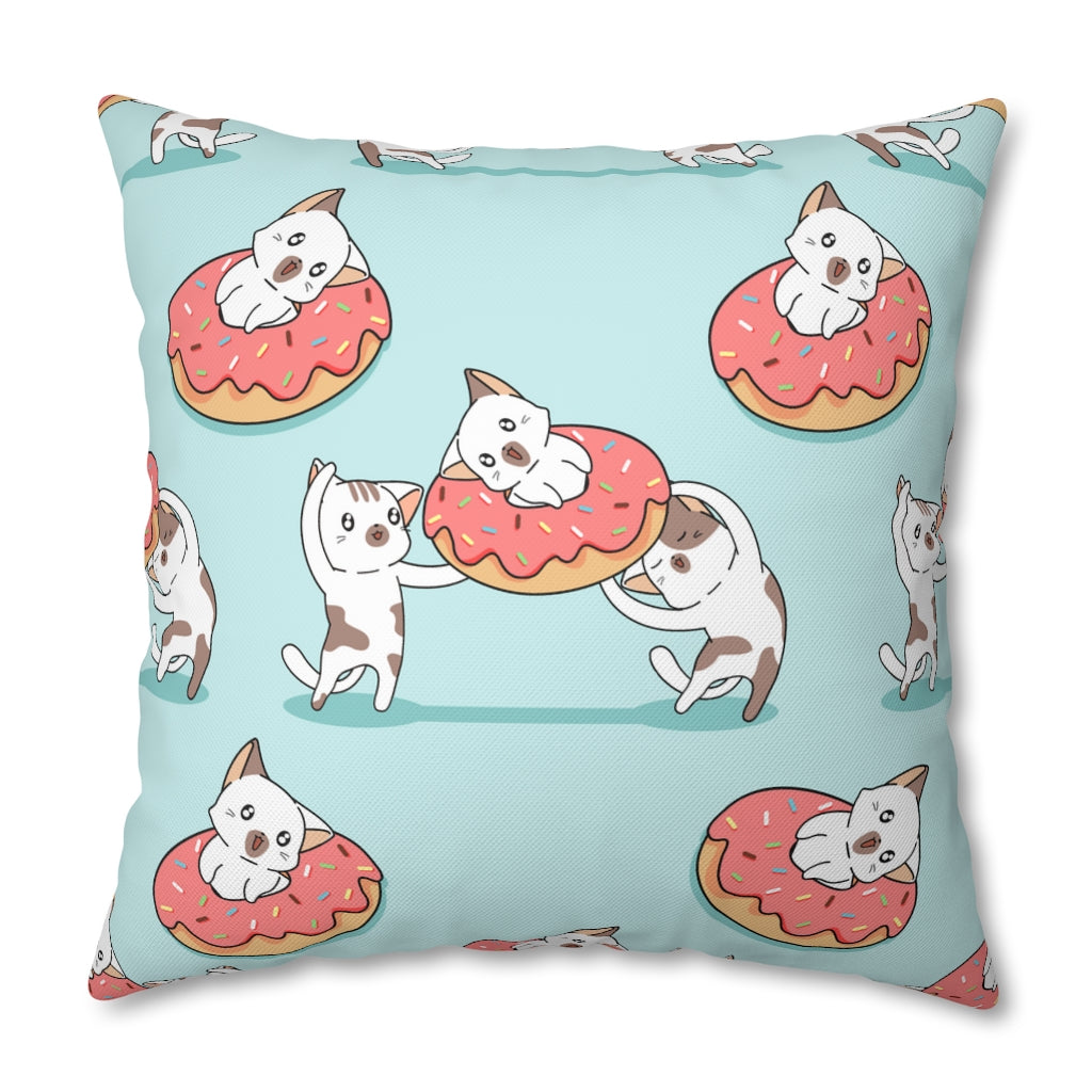 Sweet Kittens Pillow Case - Throw Pillow Cover - Grandmillennial Style