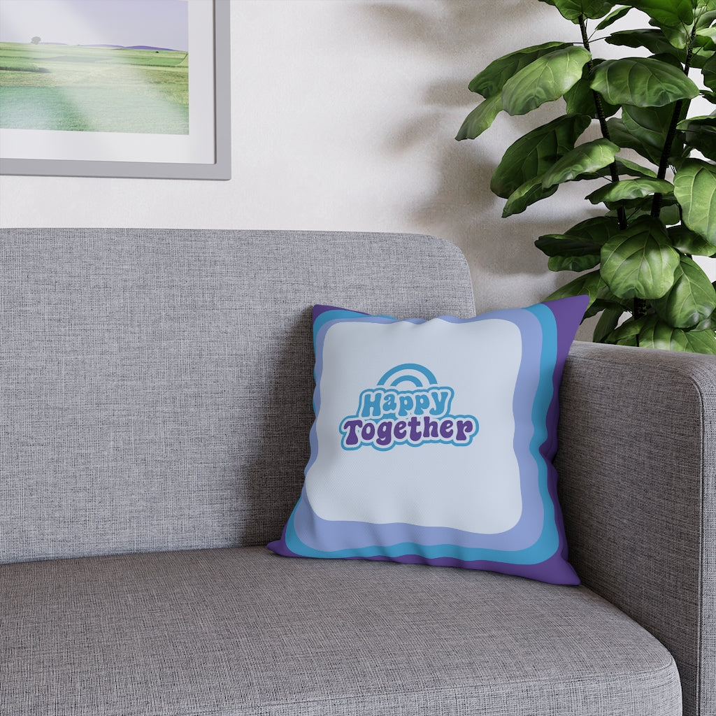 Happy Together Pillow Case - Throw Pillow Cover - Grandmillennial Style