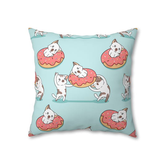 Sweet Kittens Pillow Case - Throw Pillow Cover - Grandmillennial Style