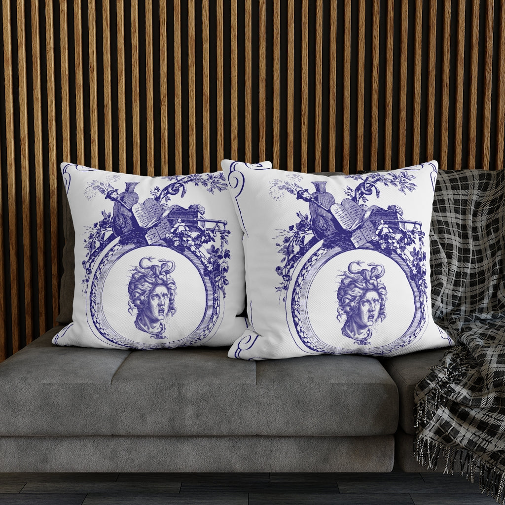 Delft Blue Pillow Case - Throw Pillow Cover - Grandmillennial Style