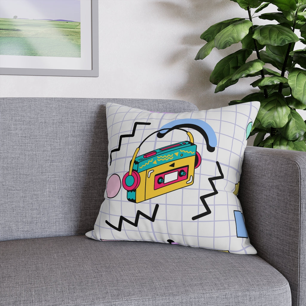 90s Hits Pillow Case - Throw Pillow Cover - Grandmillennial Style