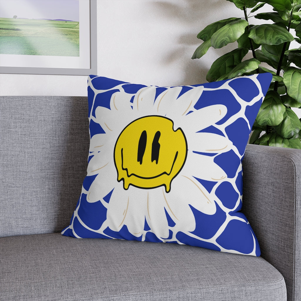 Happy Daisy Pillow Case - Throw Pillow Cover - Grandmillennial Style